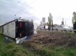 Azərbaycanda içində 45 şərnişin olan avtobus aşdı: yaralananlar var