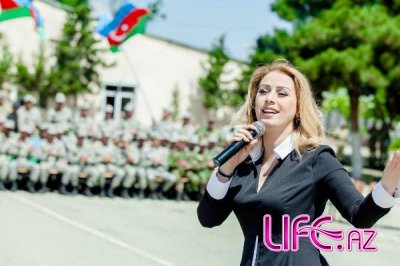 Roza Zərgərli hərbi hissələrdə konsert verib