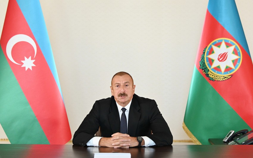 Президент Ильхам Алиев обратился к народу