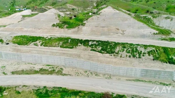 Продолжается строительство автодороги Худаферин-Губадлы-Лачын