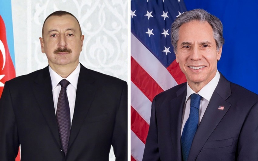 Госсекретарь США Энтони Блинкен позвонил президенту Ильхаму Алиеву Госсекретарь США Энтони Блинкен позвонил президенту Ильхаму Алиеву