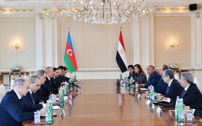 Президент Азербайджана: Мы будем укреплять с Египтом совместную деятельность в международных организациях