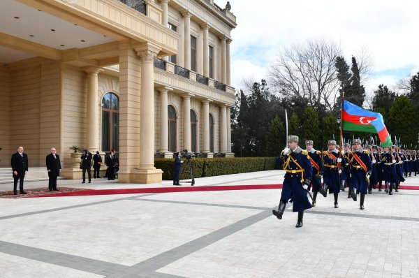 Состоялась церемония официальной встречи президента Латвии Эгилса Левитса
