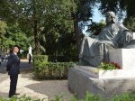 Prezident İlham Əliyev Romada Nizami Gəncəvinin abidəsini ziyarət edib 