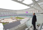 Prezident İlham Əliyev və xanımı Bakı Olimpiya Stadionunun açılışında iştirak ediblər (FOTO)