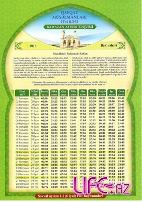 Ramazan ayı başlayır - fətva verildi